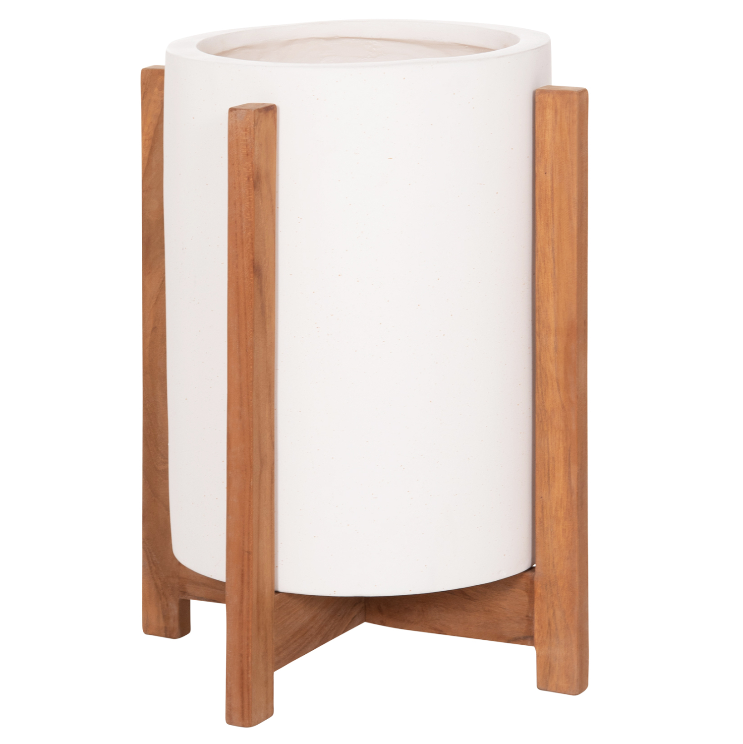 glastra-esotchoroy-fb9468202s-fiber-ceme ΓΛΑΣΤΡΑ ΕΣΩΤ.ΧΩΡΟΥ HOFF HM4682.02S FIBER CEMENT ΛΕΥΚΟ-TEAK ΒΑΣΗ Φ33x42Υεκ - Image 1