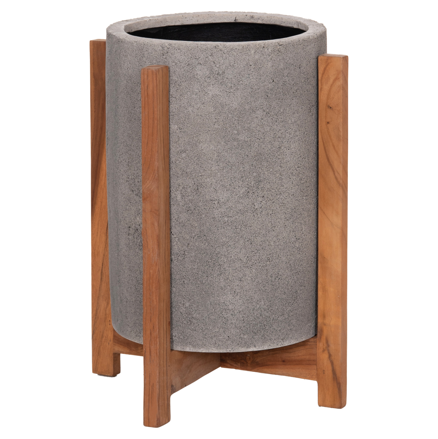 glastra-esotchoroy-fb9468203s-fiber-ceme ΓΛΑΣΤΡΑ ΕΣΩΤ.ΧΩΡΟΥ HOFF HM4682.03S FIBER CEMENT ΓΚΡΙ-TEAK ΒΑΣΗ Φ33x42Υεκ - Image 1