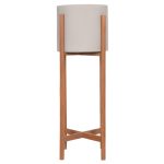 ΓΛΑΣΤΡΑ ΕΣΩΤ.ΧΩΡΟΥ RENTIL HM4684.03L FIBER CEMENT ΧΡΩΜΑ ΓΚΡΙ--ΒΑΣΗ TEAK Φ27x66Υ - Image 3