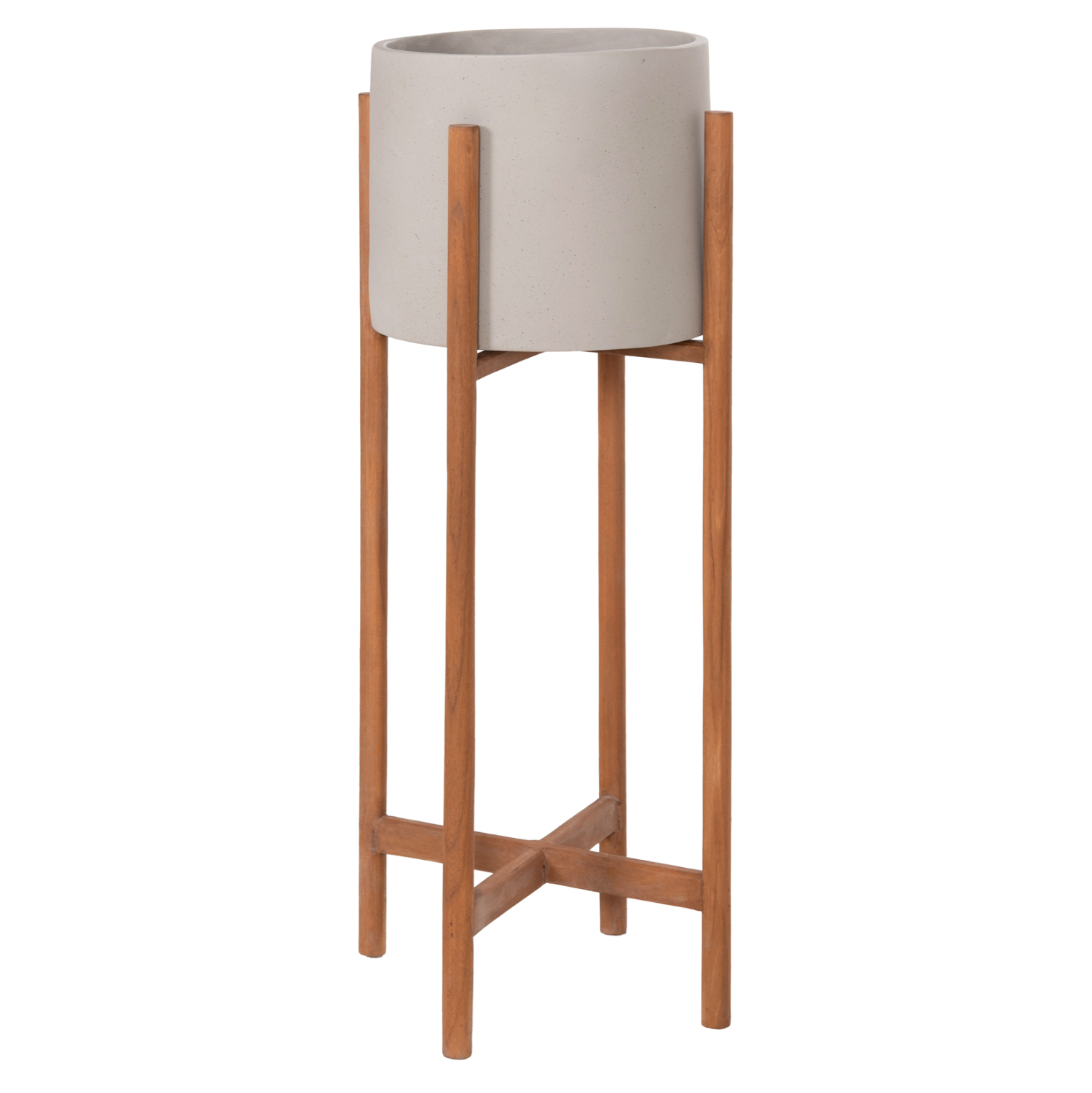 glastra-esotchoroy-fb9468403l-fiber-ceme ΓΛΑΣΤΡΑ ΕΣΩΤ.ΧΩΡΟΥ RENTIL HM4684.03L FIBER CEMENT ΧΡΩΜΑ ΓΚΡΙ--ΒΑΣΗ TEAK Φ27x66Υ - Image 1