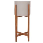 ΓΛΑΣΤΡΑ ΕΣΩΤ.ΧΩΡΟΥ RENTIL HM4684.03S FIBER CEMENT ΧΡΩΜΑ ΓΚΡΙ--ΒΑΣΗ TEAK Φ27x56Υ - Image 3