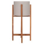 ΓΛΑΣΤΡΑ ΕΣΩΤ.ΧΩΡΟΥ RENTIL HM4684.03S FIBER CEMENT ΧΡΩΜΑ ΓΚΡΙ--ΒΑΣΗ TEAK Φ27x56Υ - Image 6