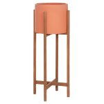 ΓΛΑΣΤΡΑ ΕΣΩΤ.ΧΩΡΟΥ RENTIL HM4684.08L FIBER CEMENT ΧΡΩΜΑ ΤΕΡΑΚΟΤΑ--ΒΑΣΗ TEAK Φ27x66Υ
