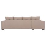 ΓΩΝΙΑΚΟΣ ΚΑΝΑΠΕΣ-ΚΡΕΒΑΤΙ ΜΕ ΑΠΟΘ.ΧΩΡΟ TRENDSTON HM3302.03L ΜΠΕΖ ΥΦΑΣΜΑ 298x177x95Υεκ - Image 6