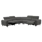 ΓΩΝΙΑΚΟΣ ΚΑΝΑΠΕΣ ΜΕ RECLINE ORACLE HM3290.01 ΓΚΡΙ ΥΦΑΣΜΑ 260x260x90(κάθισμα)x94Υεκ.