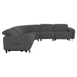 ΓΩΝΙΑΚΟΣ ΚΑΝΑΠΕΣ ΜΕ RECLINE ORACLE HM3290.01 ΓΚΡΙ ΥΦΑΣΜΑ 260x260x90(κάθισμα)x94Υεκ. - Image 3