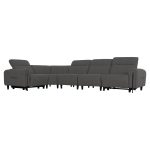ΓΩΝΙΑΚΟΣ ΚΑΝΑΠΕΣ ΜΕ RECLINE ORACLE HM3290.01 ΓΚΡΙ ΥΦΑΣΜΑ 260x260x90(κάθισμα)x94Υεκ. - Image 6