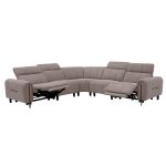ΓΩΝΙΑΚΟΣ ΚΑΝΑΠΕΣ ΜΕ RECLINE ORACLE HM3290.02 ΜΠΕΖ ΥΦΑΣΜΑ 260x260x90(κάθισμα)x94Υεκ.