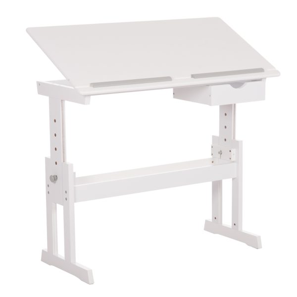 ΓΡΑΦΕΙΟ/ΣΧΕΔΙΑΣΤΗΡΙΟ ASCENT HM18289 MDF ΣΕ ΛΕΥΚΟ 109x55x87,5Υεκ
