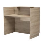 ΓΡΑΦΕΙΟ ΥΠΟΔΟΧΗΣ (RECEPTION) BARRY HM2152.01 ΜΕΛΑΜΙΝΗ ΣΕ SONAMA 120x70x110Υεκ. - Image 6
