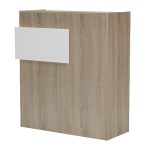 ΓΡΑΦΕΙΟ ΥΠΟΔΟΧΗΣ (RECEPTION) GAND HM2154.01 ΜΕΛΑΜΙΝΗ SONAMA/ΛΕΥΚΟ 95.5x40x110Υεκ - Image 4