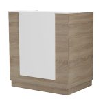 ΓΡΑΦΕΙΟ ΥΠΟΔΟΧΗΣ (RECEPTION) KARMEN HM2155.01 ΜΕΛΑΜΙΝΗ SONAMA-ΛΕΥΚΟ 100x70x110Υεκ - Image 4