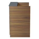 ΓΡΑΦΕΙΟ ΥΠΟΔΟΧΗΣ (RECEPTION) KARMEN HM2155.03 ΜΕΛΑΜΙΝΗ ΚΑΡΥΔΙ/ΓΚΡΙ 100x70x110Υεκ - Image 5