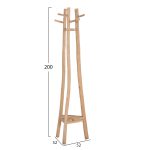 ΚΑΛΟΓΕΡΟΣ ΜΕ 3 ΚΟΛΩΝΕΣ TRIDEM HM4881 ΞΥΛΟ TEAK ΣΕ ΦΥΣΙΚΟ 52x52x200Υεκ. - Image 2