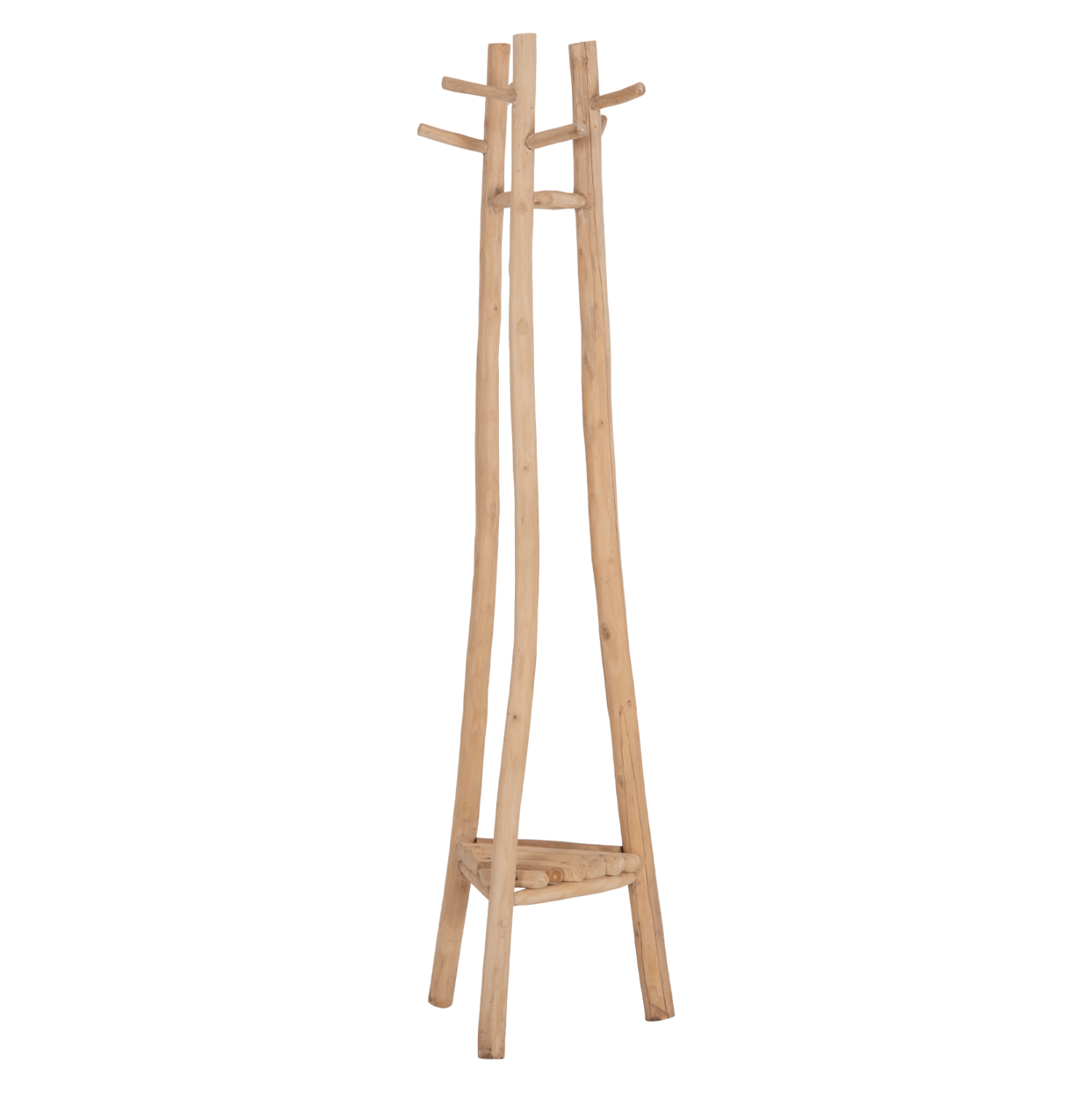 kalogeros-me-3-kolones-fb94881-xylo-teak ΚΑΛΟΓΕΡΟΣ ΜΕ 3 ΚΟΛΩΝΕΣ TRIDEM HM4881 ΞΥΛΟ TEAK ΣΕ ΦΥΣΙΚΟ 52x52x200Υεκ. - Image 1
