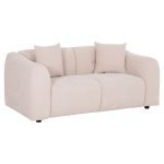 ΚΑΝΑΠΕΣ 2-ΘΕΣΙΟΣ JUNOA HM3334.02 ΕΚΡΟΥ ΥΦΑΣΜΑ 172x89x85Υεκ