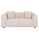 ΚΑΝΑΠΕΣ 2-ΘΕΣΙΟΣ JUNOA HM3334.02 ΕΚΡΟΥ ΥΦΑΣΜΑ 172x89x85Υεκ - Image 3