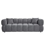 ΚΑΝΑΠΕΣ 3-ΘΕΣΙΟΣ NORIKA HM3331.01 ΓΚΡΙ ΥΦΑΣΜΑ 220x88x85Υεκ. - Image 3