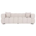 ΚΑΝΑΠΕΣ 3-ΘΕΣΙΟΣ NORIKA HM3331.02 ΕΚΡΟΥ ΥΦΑΣΜΑ 220x88x85Υεκ. - Image 3