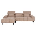 ΚΑΝΑΠΕΣ ΑΡΙΣΤΕΡΗ ΓΩΝΙΑ DIVYA HM3267.11L ΜΠΕΖ ΥΦΑΣΜΑ 260x100-174x104Υεκ. - Image 3