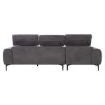 ΚΑΝΑΠΕΣ ΑΡΙΣΤΕΡΗ ΓΩΝΙΑ DIVYA HM3267.12L ΓΚΡΙ ΥΦΑΣΜΑ 260x100-174x104Υεκ. - Image 6