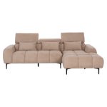 ΚΑΝΑΠΕΣ ΔΕΞΙΑ ΓΩΝΙΑ DIVYA HM3267.11R ΜΠΕΖ ΥΦΑΣΜΑ 260x100-174x104Υεκ. - Image 3