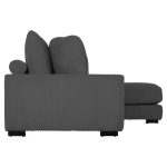 ΚΑΝΑΠΕΣ ΔΕΞΙΑ ΓΩΝΙΑ CRANFIELD HM3287.01R ΓΚΡΙ ΡΙΓΕ ΥΦΑΣΜΑ 315x167(γωνία)x67Υεκ. - Image 4