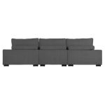 ΚΑΝΑΠΕΣ ΔΕΞΙΑ ΓΩΝΙΑ CRANFIELD HM3287.01R ΓΚΡΙ ΡΙΓΕ ΥΦΑΣΜΑ 315x167(γωνία)x67Υεκ. - Image 5