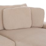 ΚΑΝΑΠΕΣ ΔΕΞΙΑ ΓΩΝΙΑ CRANFIELD HM3287.02R ΜΠΕΖ ΡΙΓΕ ΥΦΑΣΜΑ 315x167(γωνία)x67Υεκ. - Image 6