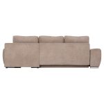 ΚΑΝΑΠΕΣ ΚΡΕΒΑΤΙ ΔΕΞΙΑ ΓΩΝΙΑ COMFYRA HM3336.03R ΜΠΕΖ ΥΦΑΣΜΑ 270x181x75Υεκ - Image 6