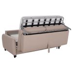 ΚΑΝΑΠΕΣ-ΚΡΕΒΑΤΙ ΜΕ ΑΝΑΔΙΠΛ.ΣΤΡΩΜΑ ETUDINE HM3311.02 ΜΠΕΖ ΥΦΑΣΜΑ 190x98x90Υεκ - Image 5