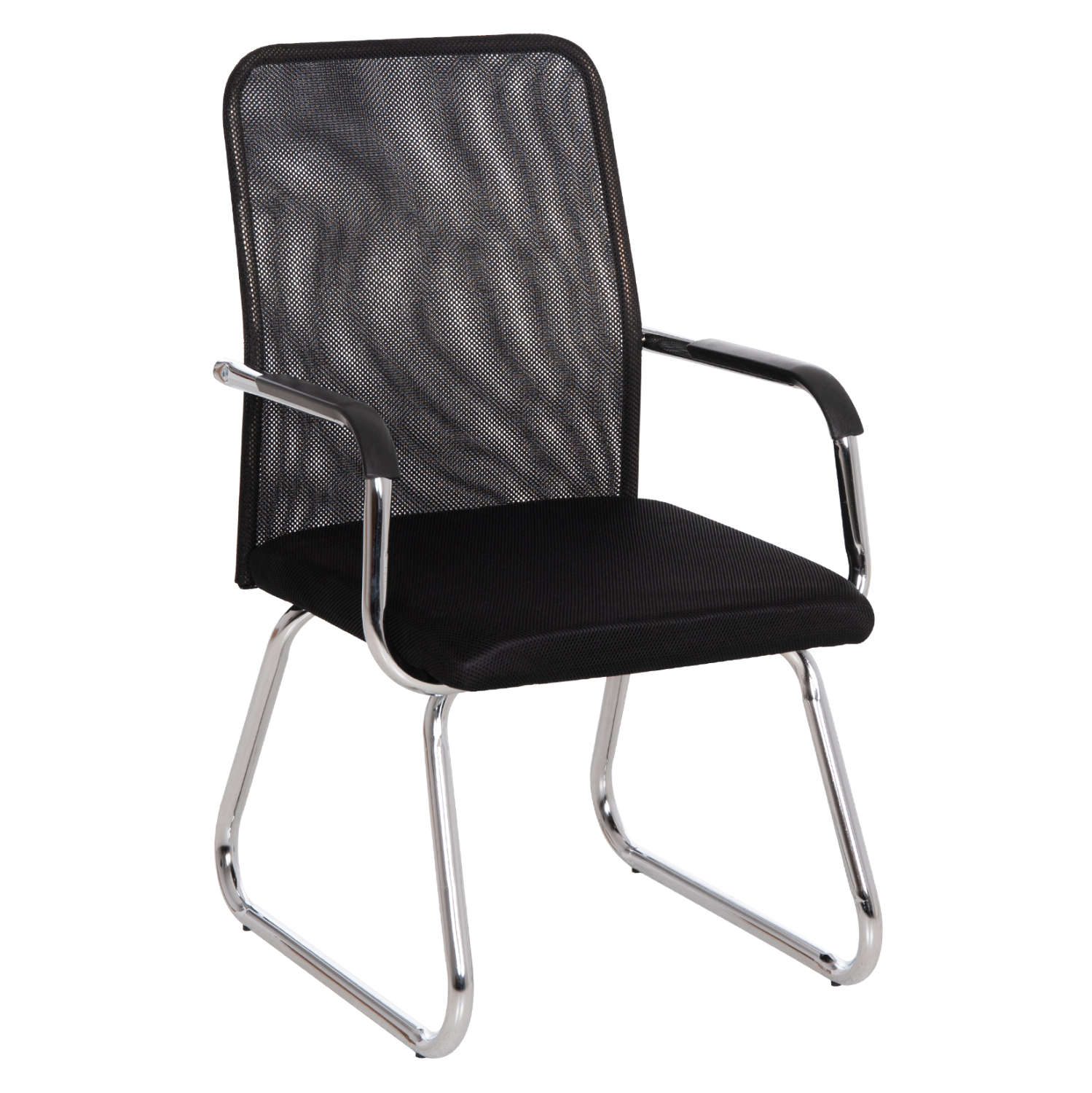 karekla-episkepti-fb9123201-mayro-mesh-p ΚΑΡΕΚΛΑ ΕΠΙΣΚΕΠΤΗ STED HM1232.01 ΜΑΥΡO MESH--ΠΟΔΙΑ/ΜΠΡΑΤΣΑ ΧΡΩΜΙΟΥ 55x59x89Υεκ - Image 1