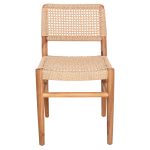 ΚΑΡΕΚΛΑ ROSCO HM6133 ΞΥΛΟ ΤΕΑΚ ΦΥΣΙΚΟ-ΣΧΟΙΝΙ VIRO ΜΠΕΖ 46x55x79Υεκ. - Image 3