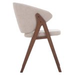 ΚΑΡΕΚΛΑ HANA HM9746.11 RUBBERWOOD ΣΕ ΚΑΡΥΔΙ ΧΡΩΜΑ-ΜΠΕΖ ΥΦΑΣΜΑ 55,5x60x85Yεκ. - Image 4