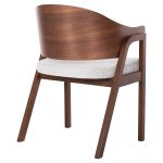 ΚΑΡΕΚΛΑ NERO HM9972 RUBBERWOOD ΣΕ ΚΑΡΥΔΙ-ΓΚΡΙ ΥΦΑΣΜΑ ΚΑΘΙΣΜΑ 56x56x78Yεκ. - Image 5