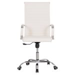 ΚΑΡΕΚΛΑ ΓΡΑΦΕΙΟΥ BOSS ΔΙΕΥΘΥΝΤΟΥ HM1059.32 ΛΕΥΚΟ PU ΠΟΔΙ ΧΡΩΜΙΟΥ 53x57x109Υεκ. - Image 3