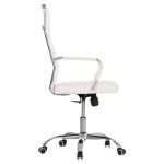 ΚΑΡΕΚΛΑ ΓΡΑΦΕΙΟΥ BOSS ΔΙΕΥΘΥΝΤΟΥ HM1059.32 ΛΕΥΚΟ PU ΠΟΔΙ ΧΡΩΜΙΟΥ 53x57x109Υεκ. - Image 4