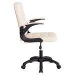 ΚΑΡΕΚΛΑ ΓΡΑΦΕΙΟΥ PORTIMA HM1197.04 ΜΠΕΖ PVC-ΜΑΥΡΟΣ ΣΚΕΛΕΤΟΣ & ΒΑΣΗ 66.5x57x97Υεκ - Image 4