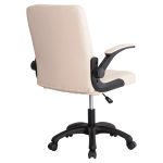 ΚΑΡΕΚΛΑ ΓΡΑΦΕΙΟΥ PORTIMA HM1197.04 ΜΠΕΖ PVC-ΜΑΥΡΟΣ ΣΚΕΛΕΤΟΣ & ΒΑΣΗ 66.5x57x97Υεκ - Image 5