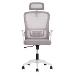 ΚΑΡΕΚΛΑ ΓΡΑΦΕΙΟΥ BLAZER HM1205.02 ΓΚΡΙ MESH-ΛΕΥΚΟΣ ΣΚΕΛΕΤΟΣ 60x58x110-130Υεκ. - Image 3