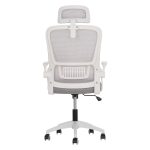 ΚΑΡΕΚΛΑ ΓΡΑΦΕΙΟΥ BLAZER HM1205.02 ΓΚΡΙ MESH-ΛΕΥΚΟΣ ΣΚΕΛΕΤΟΣ 60x58x110-130Υεκ. - Image 6