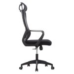ΚΑΡΕΚΛΑ ΓΡΑΦΕΙΟΥ ELVAR HM1219.01 ΜΑΥΡO MESH--ΒΑΣΗ ΠΟΛΥΠΡΟΠΥΛΕΝΙΟΥ 63x56x125Υεκ - Image 4