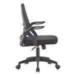 ΚΑΡΕΚΛΑ ΓΡΑΦΕΙΟΥ NETTIS HM1220.01 ΜΑΥΡO MESH-ΒΑΣΗ ΠΟΛΥΠΡΟΠΥΛΕΝΙΟΥ 47x47x109-119Υεκ - Image 3