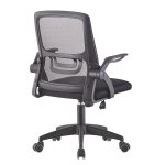 ΚΑΡΕΚΛΑ ΓΡΑΦΕΙΟΥ NETTIS HM1220.01 ΜΑΥΡO MESH-ΒΑΣΗ ΠΟΛΥΠΡΟΠΥΛΕΝΙΟΥ 47x47x109-119Υεκ - Image 4