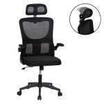 ΚΑΡΕΚΛΑ ΓΡΑΦΕΙΟΥ KESI HM1222.01 ΜΑΥΡO MESH & PP 61x62x125Υεκ.