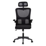 ΚΑΡΕΚΛΑ ΓΡΑΦΕΙΟΥ KESI HM1222.01 ΜΑΥΡO MESH & PP 61x62x125Υεκ. - Image 3