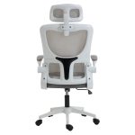 ΚΑΡΕΚΛΑ ΓΡΑΦΕΙΟΥ KESI HM1222.02 ΑΝΟΙΧΤΟ ΓΚΡΙ MESH--ΛΕΥΚΟ PP 52x50x122Υεκ. - Image 6