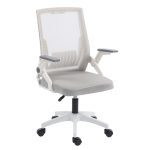 ΚΑΡΕΚΛΑ ΓΡΑΦΕΙΟΥ ZENITH HM1225.02 ΛΕΥΚΟ PP--ΑΝΟΙΧΤΟ ΓΚΡΙ MESH 60x60x92-100Υεκ
