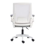 ΚΑΡΕΚΛΑ ΓΡΑΦΕΙΟΥ ZENITH HM1225.02 ΛΕΥΚΟ PP--ΑΝΟΙΧΤΟ ΓΚΡΙ MESH 60x60x92-100Υεκ - Image 6