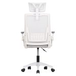 ΚΑΡΕΚΛΑ ΓΡΑΦΕΙΟΥ MATRON HM1226.02 ΛΕΥΚΟ PP--ΑΝΟΙΧΤΟ ΓΚΡΙ MESH 59x55x115Υεκ - Image 6
